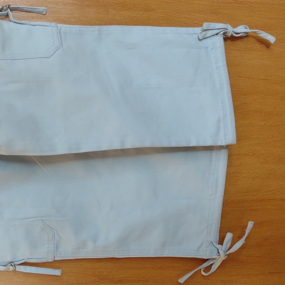 Action Garment USA light blue pants girls size small jeans drawstring waist NEW! - Picture 8 of 10